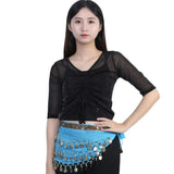 Tassels Sequins Belly Dance Belt Waist Chain Hip Scarf Dancer Skirt