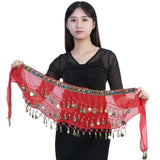 Tassels Sequins Belly Dance Belt Waist Chain Hip Scarf Dancer Skirt