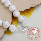 Silver Beads Chain Bracelet Wedding Party Lady Charm Jewelry