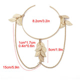 Boho Retro Leaves Arm Bracelet Cuff in Gold/Silver