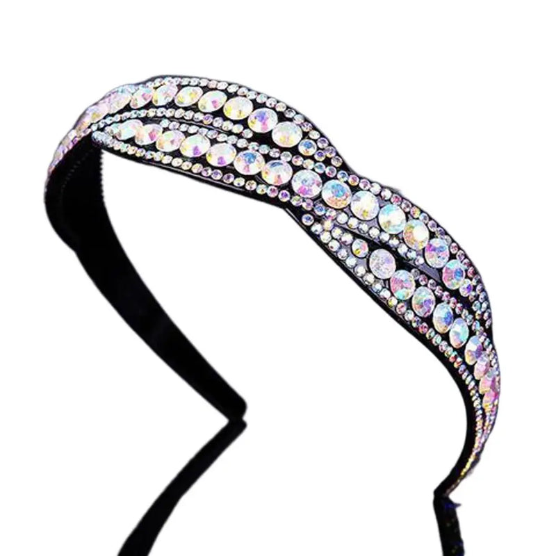 Women Shinny Hair Hoop Sweet Girls Headband Rhinestone Hairband