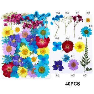 Dried Flowers DIY Crystal Resin Mold Fillings UV Epoxy Nail Art