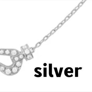 Mini Horseshoe Clasp Necklace Bracelet for Women Jewelry Gift