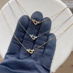 Mini Horseshoe Clasp Necklace Bracelet for Women Jewelry Gift