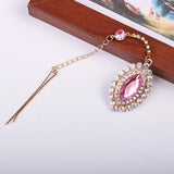 Ethnic Rhinestone Forehead Hair Pins for Women