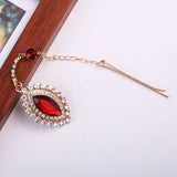 Ethnic Rhinestone Forehead Hair Pins for Women