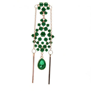 Ethnic Rhinestone Forehead Hair Pins for Women