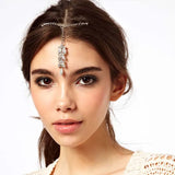 Ethnic Rhinestone Forehead Hair Pins for Women