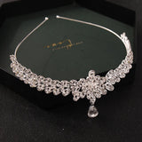 Indian Bridal Crown Rhinestones Pendant Tiaras Headbands Hair Accessories