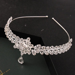 Indian Bridal Crown Rhinestones Pendant Tiaras Headbands Hair Accessories