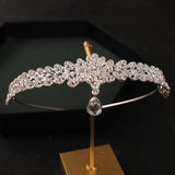Indian Bridal Crown Rhinestones Pendant Tiaras Headbands Hair Accessories