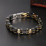 Men Titanium Steel Bracelet Multi-Color Optional