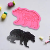 Forest Bear Keychain Silicone Mould DIY Crafts Polymer Clay Jewelry Making Tool