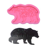 Forest Bear Keychain Silicone Mould DIY Crafts Polymer Clay Jewelry Making Tool