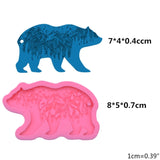 Forest Bear Keychain Silicone Mould DIY Crafts Polymer Clay Jewelry Making Tool