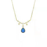 Forest Elf's Tears Pendant Water Drop Necklace