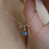 Forest Elf's Tears Pendant Water Drop Necklace