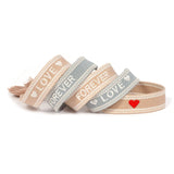 Forever Love Friendship Bracelets Woven Arm Stacked Bracelet