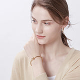 Love Knot Infinity Cuff Bracelet, Stainless Steel Single Tie The Knot Jewelry