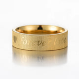 Men's Forever Love Polished Inside Wedding Band Ring