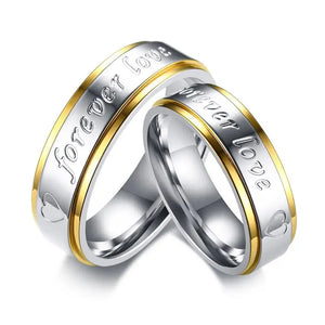 Forever Love Wedding Ring 6mm Stainless Steel Engagement Promise Ring