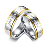 Forever Love Wedding Ring 6mm Stainless Steel Engagement Promise Ring