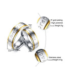 Forever Love Wedding Ring 6mm Stainless Steel Engagement Promise Ring