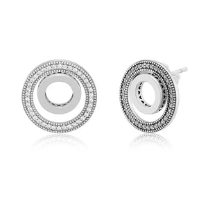 925 Silver Forever Sign Stud Earrings for Women Girls