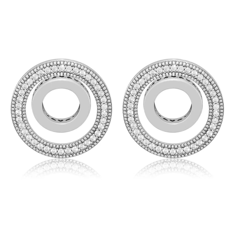 Forever Signature Earrings Clear Crystals for Women