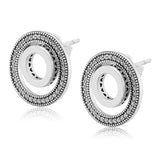 Forever Signature Earrings Clear Crystals for Women