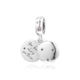 Sisters Dangle Charm 925 Sterling Silver Bead Europe Bracelet Charms