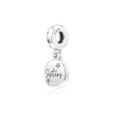 Sisters Dangle Charm 925 Silver European Bracelet DIY Beads