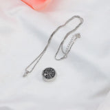 Tree of Life Round Urn Pendant Cremation Jewelry