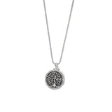 Tree of Life Round Urn Pendant Cremation Jewelry