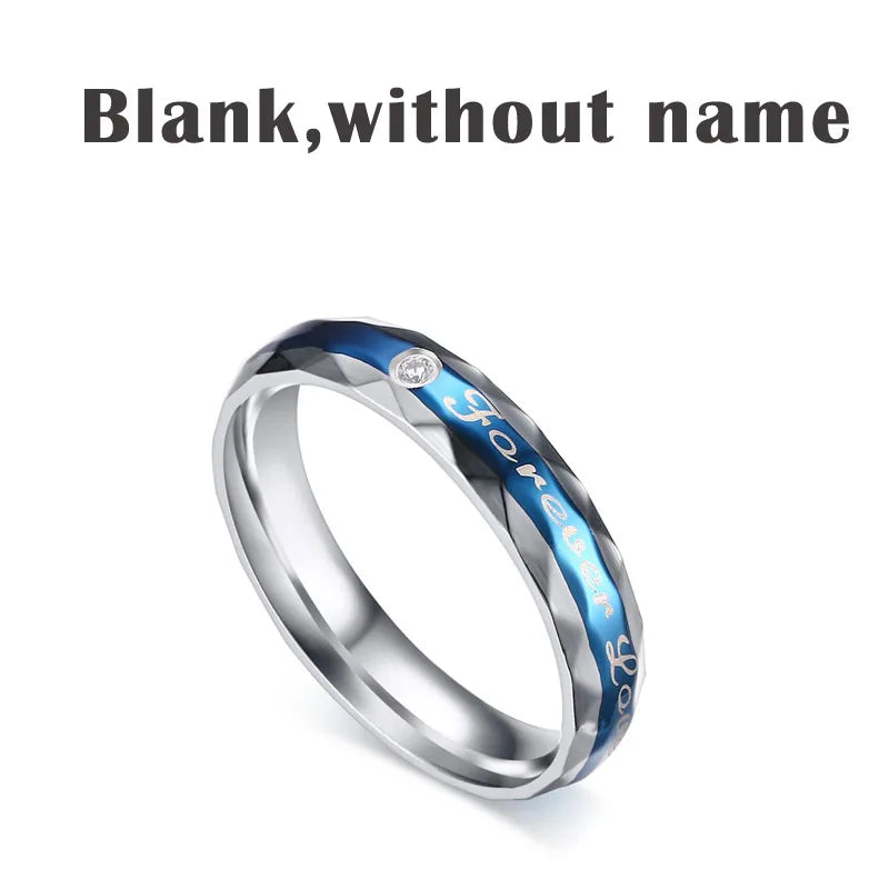 Forever Love Wedding Ring Couple Ring for Men and Women Jewelry