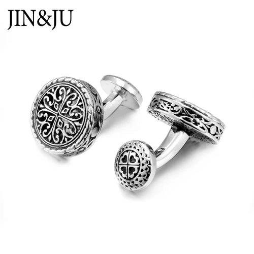Vintage Wedding Cufflinks Men's Baroque Cuff Buttons Jewelry Gemelos