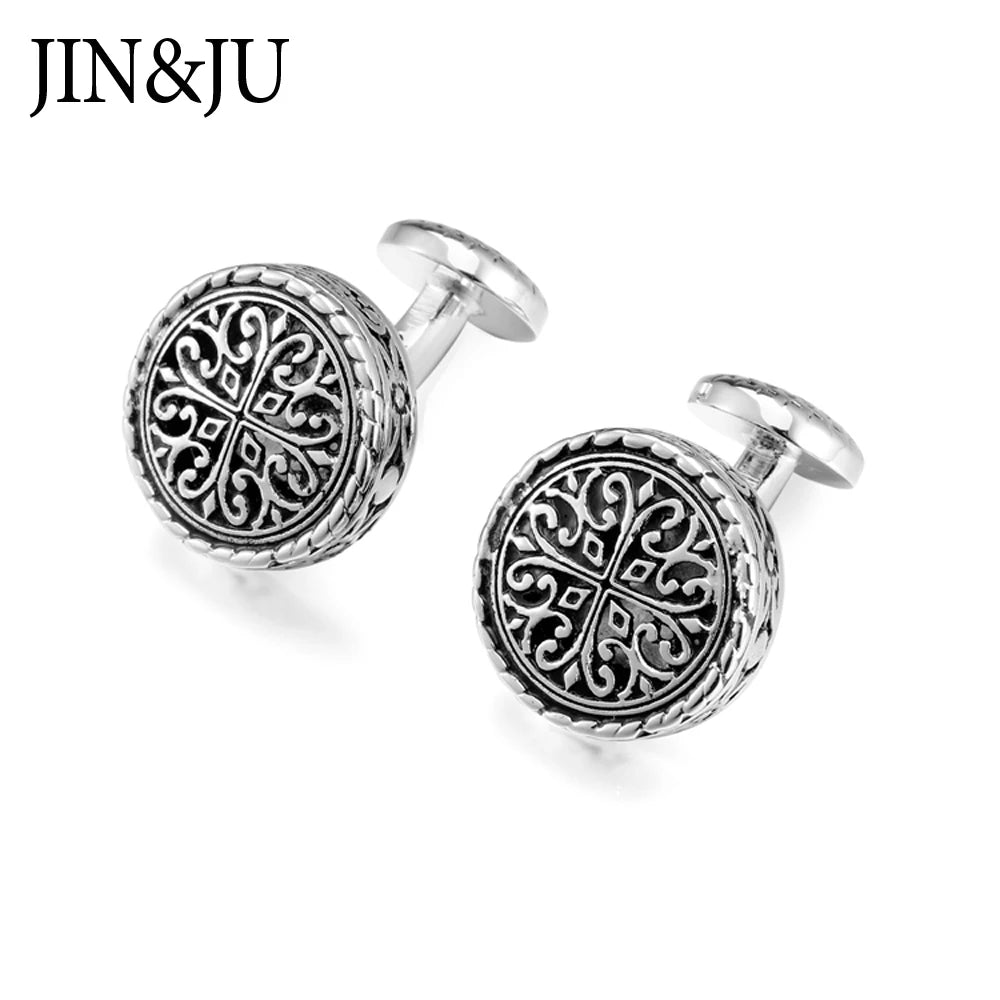 Vintage Wedding Cufflinks Men's Baroque Cuff Buttons Jewelry Gemelos