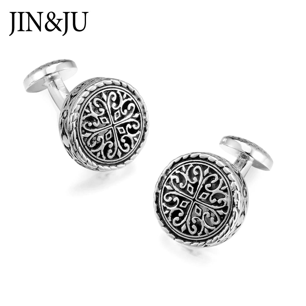 Vintage Wedding Cufflinks Men's Baroque Cuff Buttons Jewelry Gemelos