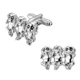 Formal Geometric Wedding Cufflink French Grooms Shirt Cuff Links