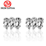 Formal Geometric Wedding Cufflink French Grooms Shirt Cuff Links
