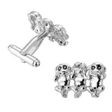 Formal Geometric Wedding Cufflink French Grooms Shirt Cuff Links