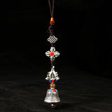 Tibetan Om Mani Padme Hum Car Mirror Hanging