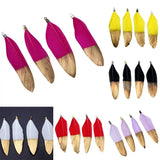 Glitter Feather Tassel Pendant Earrings DIY Necklace Making Jewelry