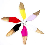 Glitter Feather Tassel Pendant Earrings DIY Necklace Making Jewelry