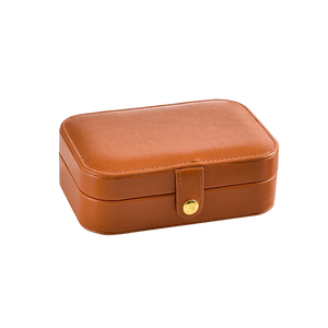 4 Colors PU Leather Jewelry Storage Box Portable Mini Girl Heart Travel Carry