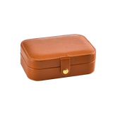 4 Colors PU Leather Jewelry Storage Box Portable Mini Girl Heart Travel Carry