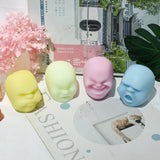 Human Head Expression Candle Silicone Mold for DIY Aromatherapy Gypsum Ornament