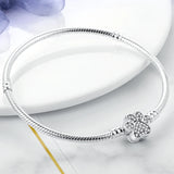 Four Leaf Clover Charm Bracelet 925 Silver Pet Paw Print Butterfly Heart