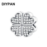 Four Leaf Clover Clip Charm for Pan Bracelet DIY Jewelry Berloque