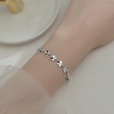 Four Leaf Clover Flower Bracelets Silver 925 Jewelry Girls